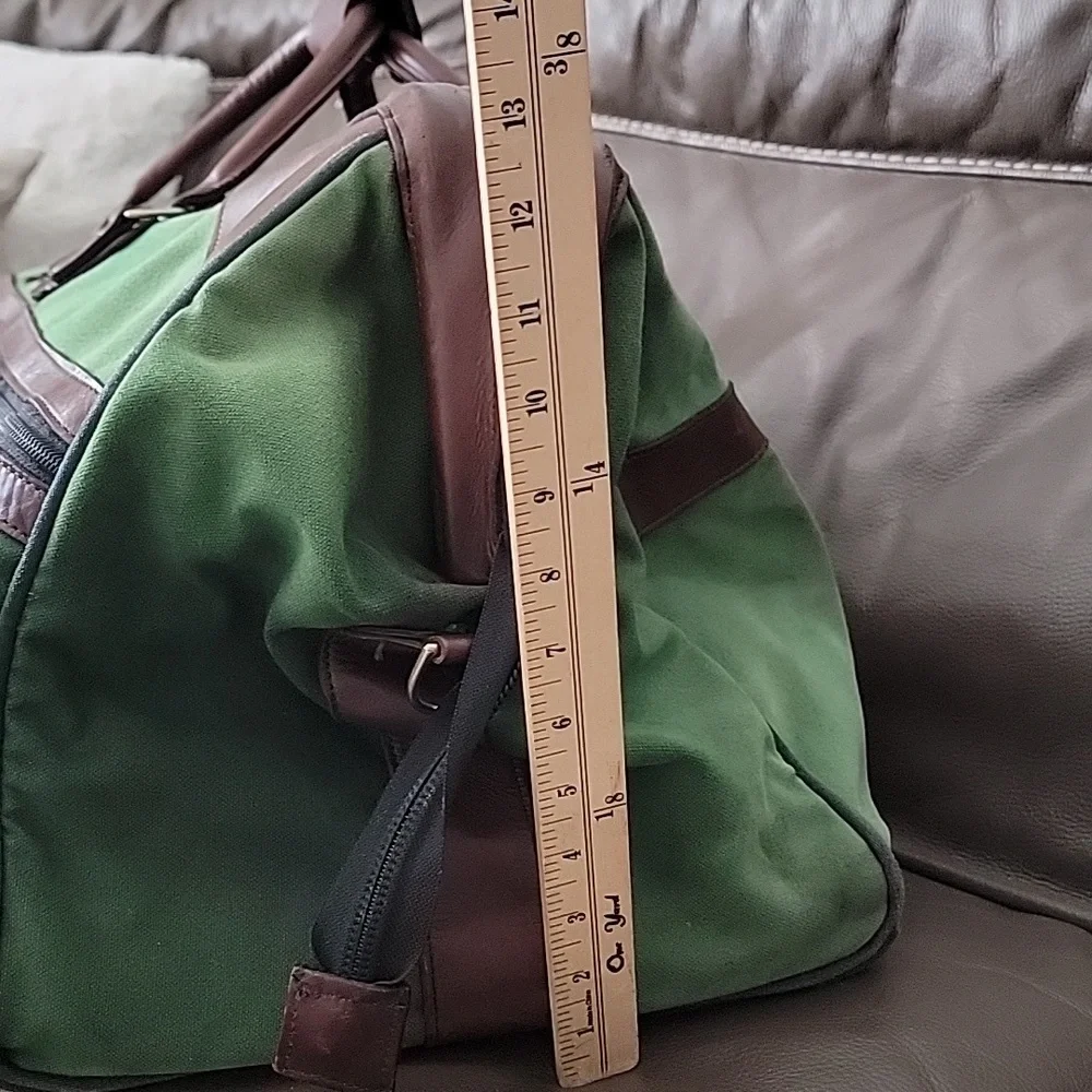 Orvis Vintage Duffle Bag Canvas and Leather Made In USA